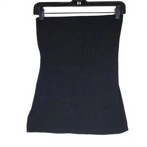Susana Monoco Black Tube Top Quiet Luxury Capsule Wardrobe Size Small
